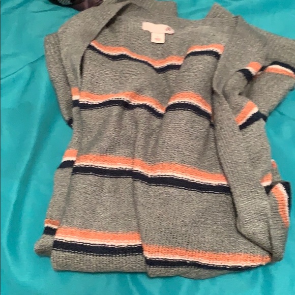 Aqua striped cardigan 💙 - Picture 3 of 4